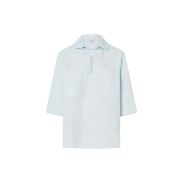 Oroton Tab Detail Tunic - Oroton Tops - Australian Heritage Luxury - Shop at Luxury Shoes 