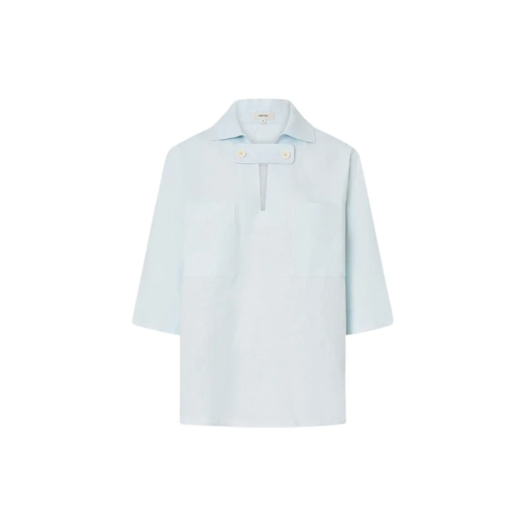 Oroton Tab Detail Tunic - Oroton Tops - Australian Heritage Luxury - Shop at Luxury Shoes 