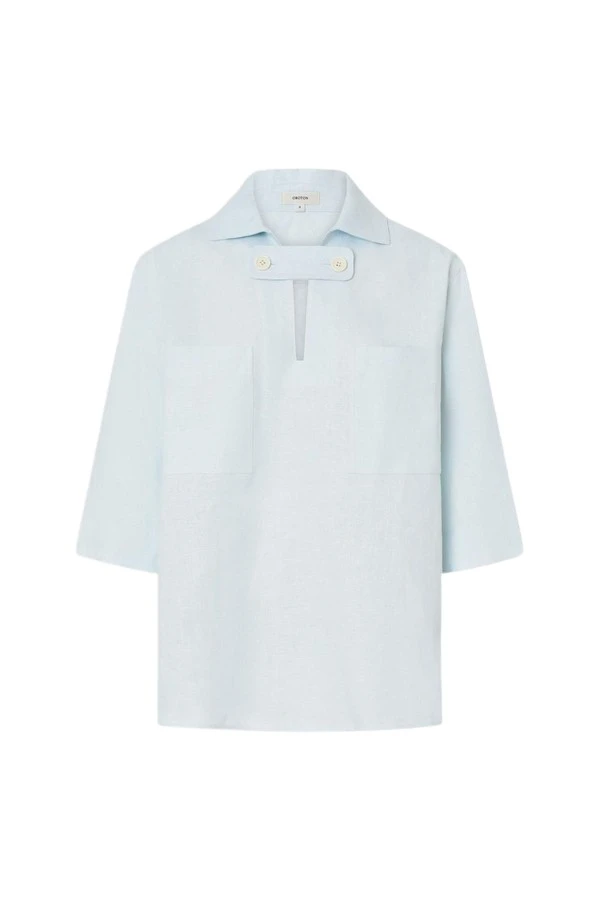 Oroton-Tab-Detail-Tunic15654_nobg Oroton Tab Detail Tunic - Oroton Tops - Australian Heritage Luxury - Shop at Luxury Shoes