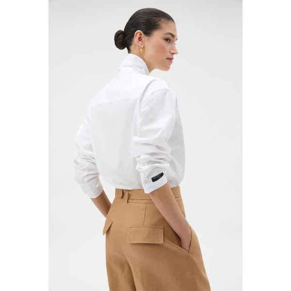 Oroton Tie Neck Shirt - Oroton Tops - Australian Heritage Luxury - Shop at Luxury Shoes 