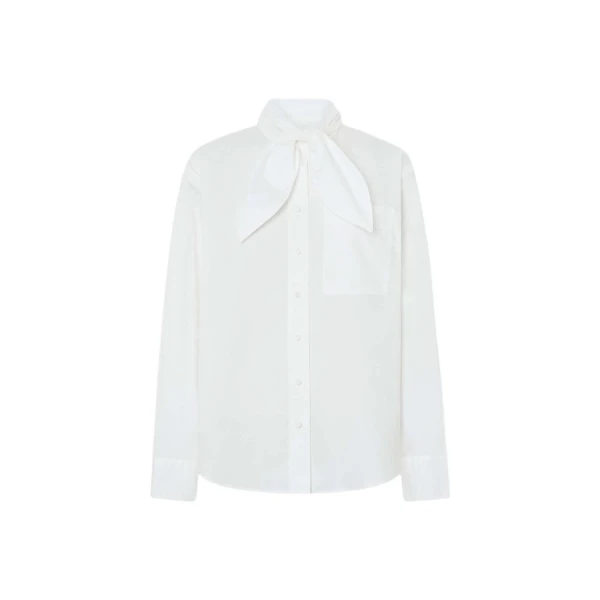 Oroton Tie Neck Shirt - Oroton Tops - Australian Heritage Luxury - Shop at Luxury Shoes 
