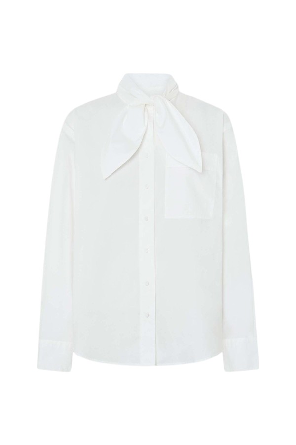 Oroton Tie Neck Shirt - Oroton Tops - Australian Heritage Luxury - Shop at Luxury Shoes 