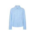 Oroton Yarn Dye Stripe Zip Shirt - Oroton Tops - Australian Heritage Luxury - Shop at Luxury Shoes 