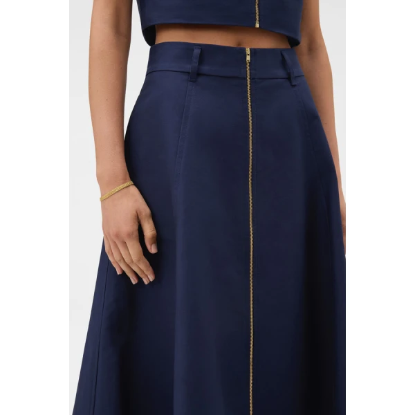 Oroton Zip Midi Skirt - Oroton Skirts - Australian Heritage Luxury - Shop at Luxury Shoes 