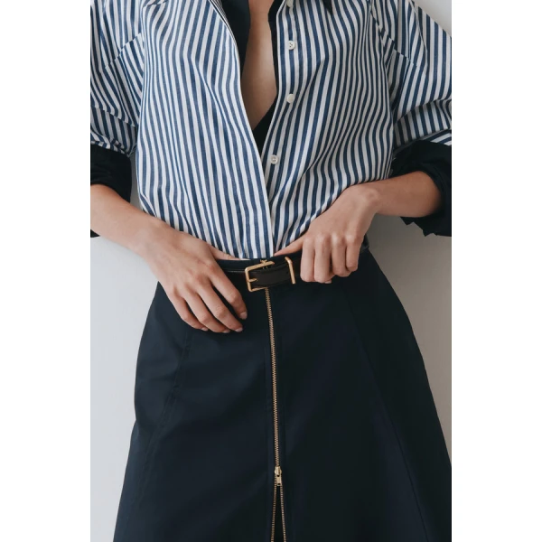 Oroton Zip Midi Skirt - Oroton Skirts - Australian Heritage Luxury - Shop at Luxury Shoes 