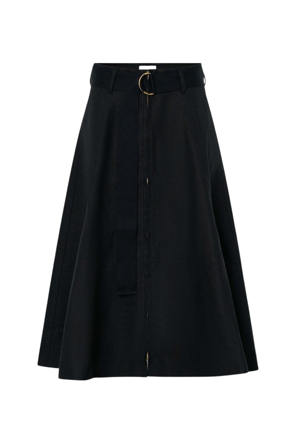 Oroton Zip Midi Skirt - Oroton Skirts - Australian Heritage Luxury - Shop at Luxury Shoes 