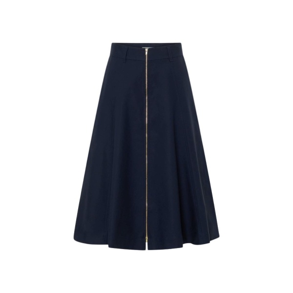 Oroton Zip Midi Skirt - Oroton Skirts - Australian Heritage Luxury - Shop at Luxury Shoes 