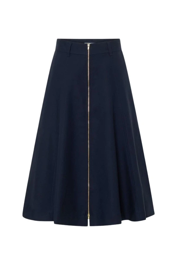 Oroton-Zip-Midi-Skirt25869_nobg Oroton Zip Midi Skirt - Oroton Skirts - Australian Heritage Luxury - Shop at Luxury Shoes