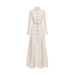 Oscar de la Renta Oscar Chain-Link Cotton Poplin Caftan - Oscar de la Renta Dresses - American Couture - Shop at Luxury Shoes 