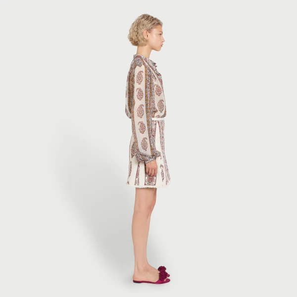 Giambattista Valli Oversize Paisley Silk Blouse - Giambattista Valli Tops - Romantic Couture - Shop at Luxury Shoes 