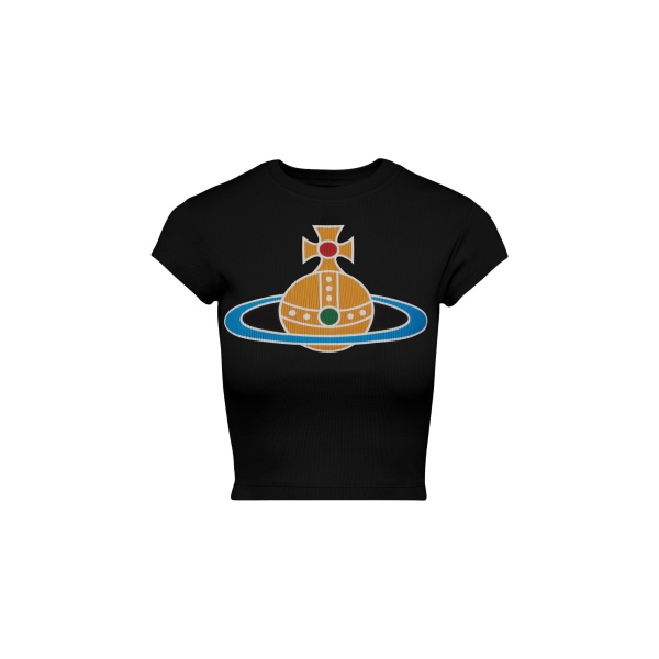Vivienne Westwood Oversized Orb Baby Peru T-shirt - Vivienne Westwood Tops - Punk Luxury - Shop at Luxury Shoes 