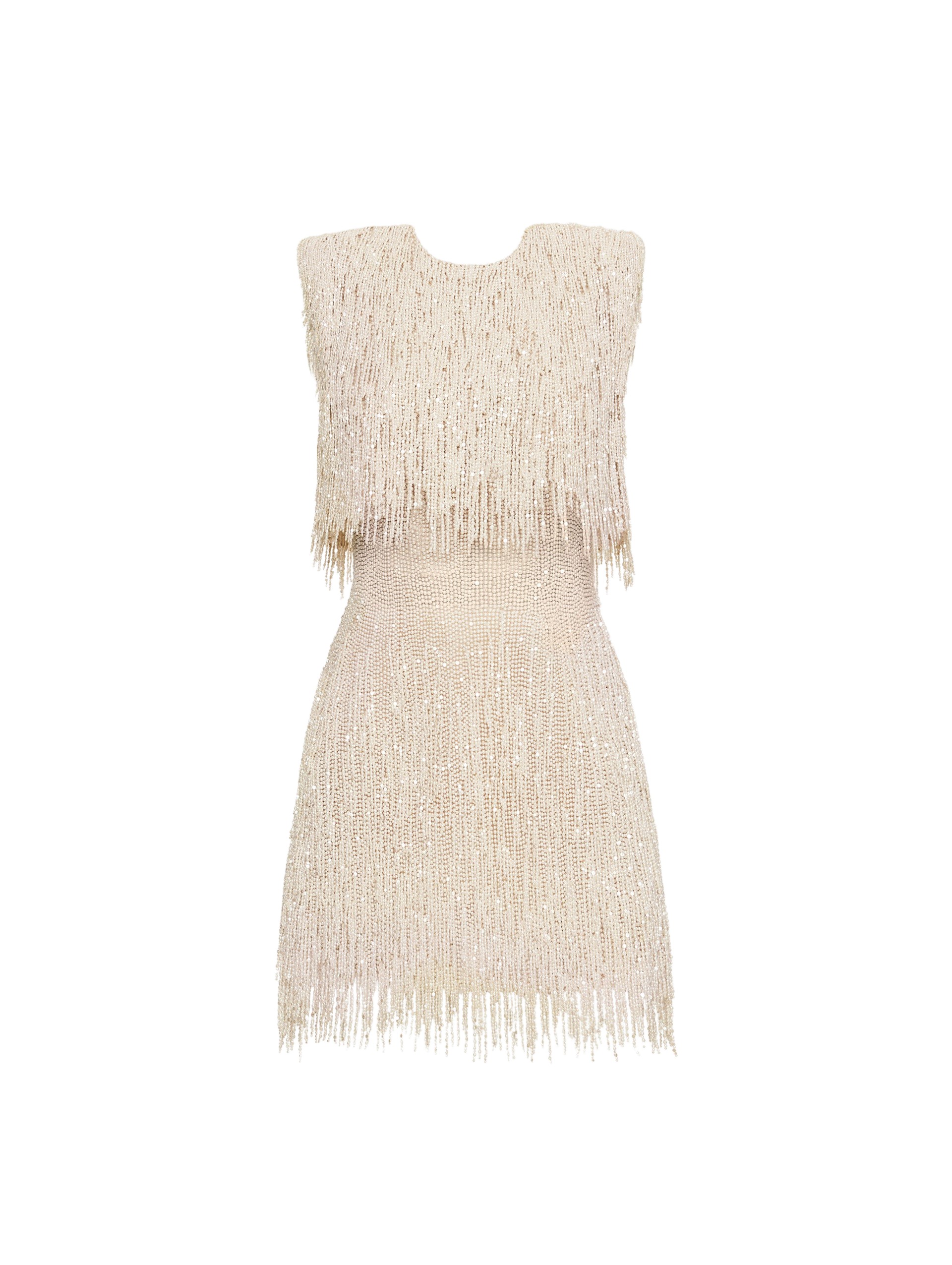 Oscar de la Renta Pearl Fringe Cocktail Dress - Oscar de la Renta Dresses - American Couture - Shop at Luxury Shoes 