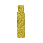 Oscar de la Renta Peony Sequin and Raffia Embroidered Gown - Oscar de la Renta Dresses - American Couture - Shop at Luxury Shoes 