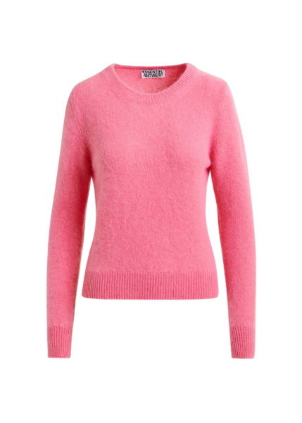 Essentiel Antwerp Pink angora blend knit - Essentiel Antwerp Knitwear - Colorful Belgian Design - Shop at Luxury Shoes 