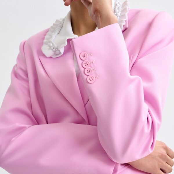 Essentiel Antwerp Pink single-breasted blazer, view 3