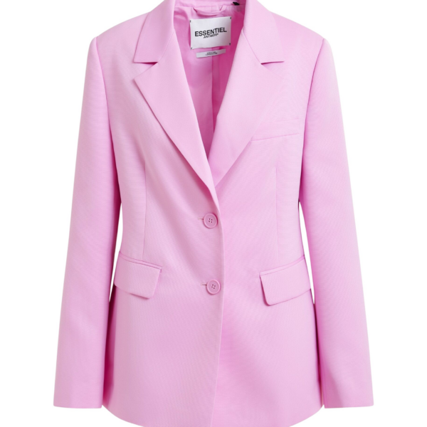 Essentiel Antwerp Pink single-breasted blazer