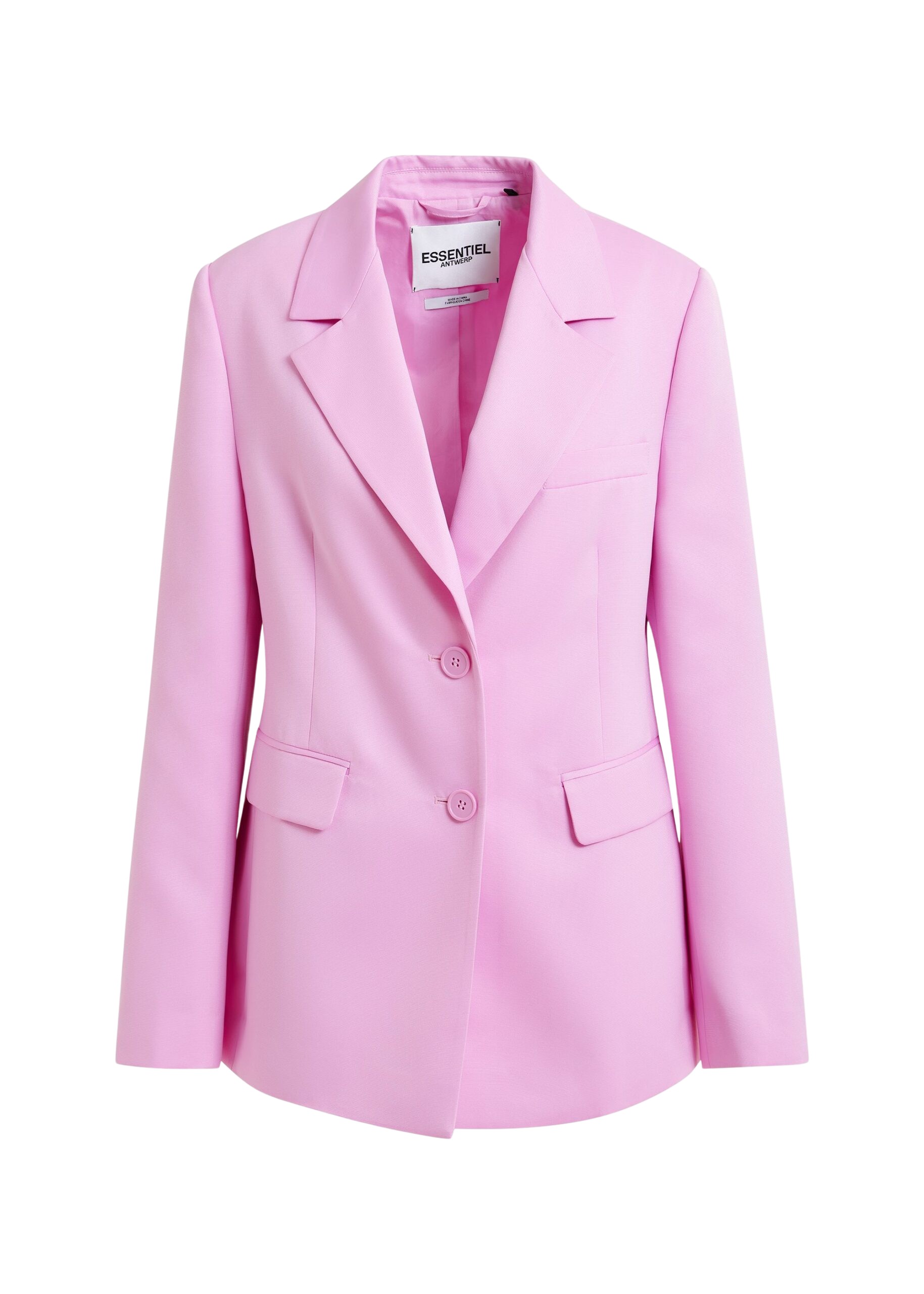 Essentiel Antwerp Pink single-breasted blazer - Essentiel Antwerp Jackets - Colorful Belgian Design - Shop at Luxury Shoes 