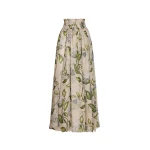Oscar de la Renta Porcelain Flower Chiffon Maxi Skirt - Oscar de la Renta Skirts - American Couture - Shop at Luxury Shoes 