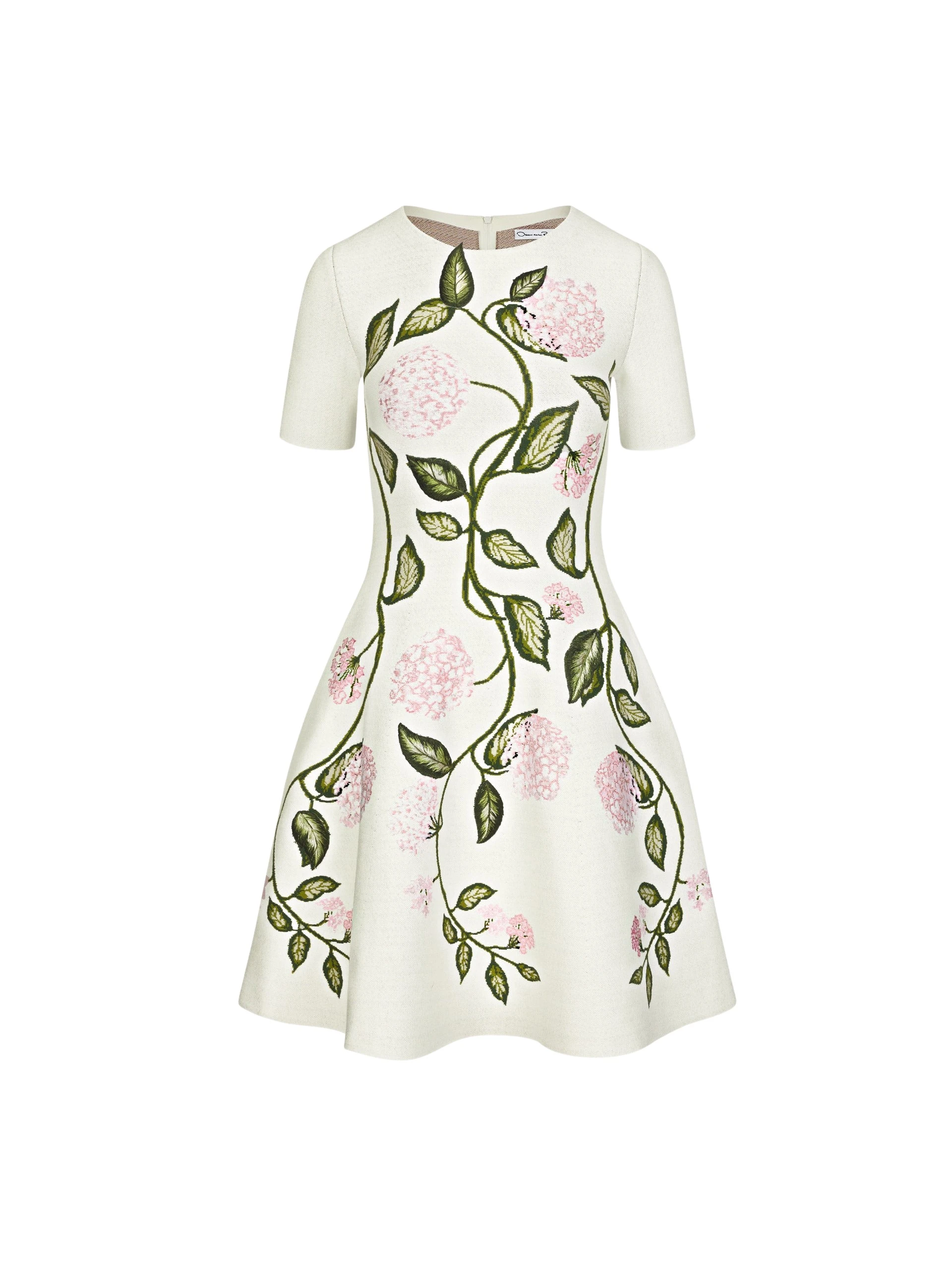 Porcelain-Flower-Jacquard-Dress-Oscar-de-la-Renta-Dresses87263_nobg Oscar de la Renta Porcelain Flower Jacquard Dress - Oscar de la Renta Dresses - American Couture - Shop at Luxury Shoes