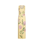 Oscar de la Renta Porcelain Flower Jersey Dress - Oscar de la Renta Dresses - American Couture - Shop at Luxury Shoes 