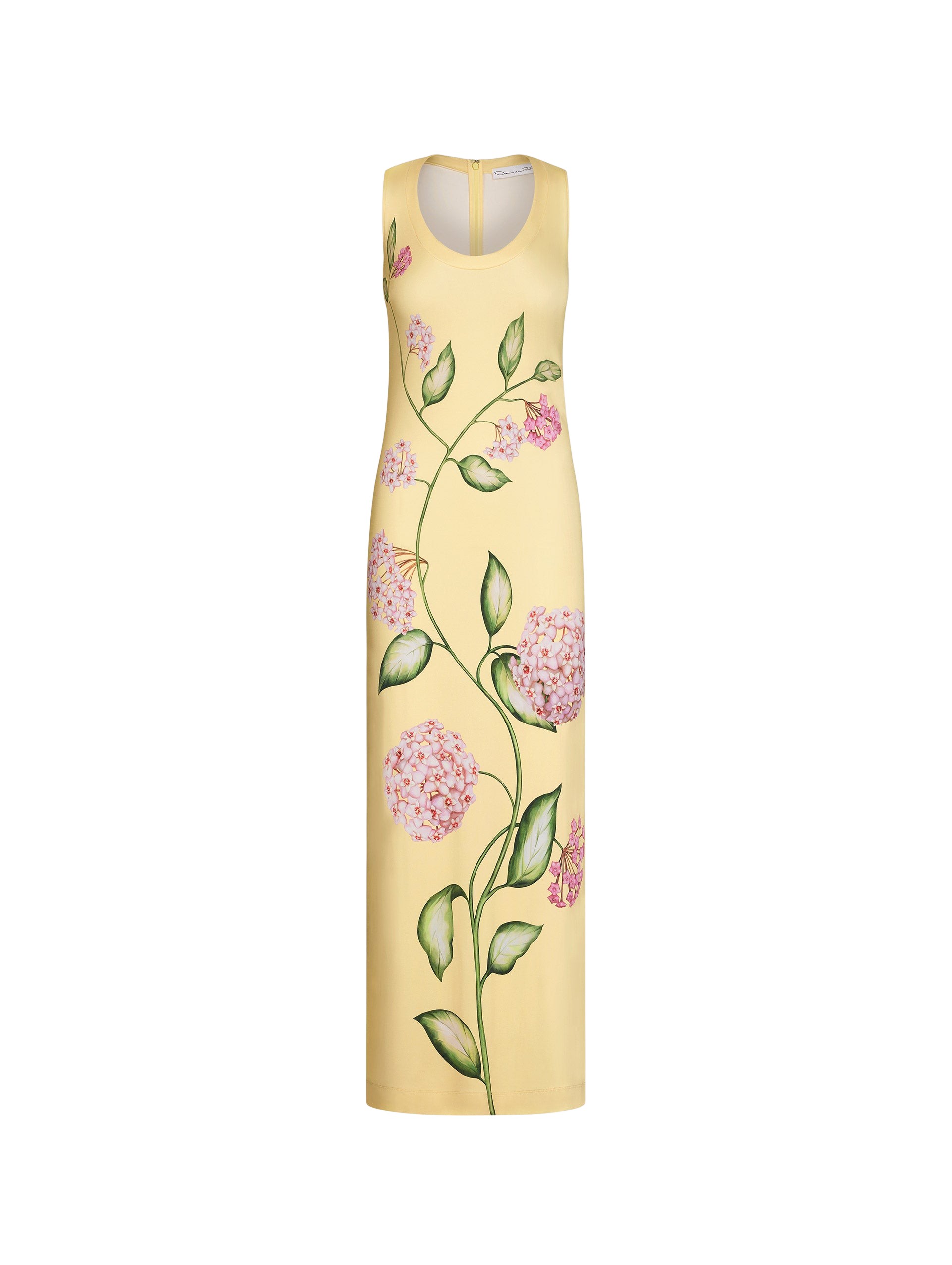 Oscar de la Renta Porcelain Flower Jersey Dress - Oscar de la Renta Dresses - American Couture - Shop at Luxury Shoes 