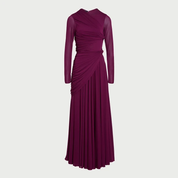 Giambattista Valli Purple Draped Maxi Dress - Giambattista Valli Dresses - Romantic Couture - Shop at Luxury Shoes 