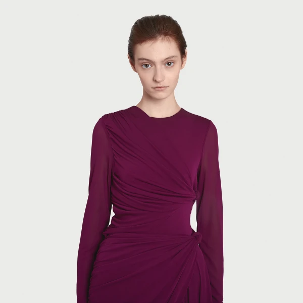 Giambattista Valli Purple Draped Maxi Dress - Giambattista Valli Dresses - Romantic Couture - Shop at Luxury Shoes 
