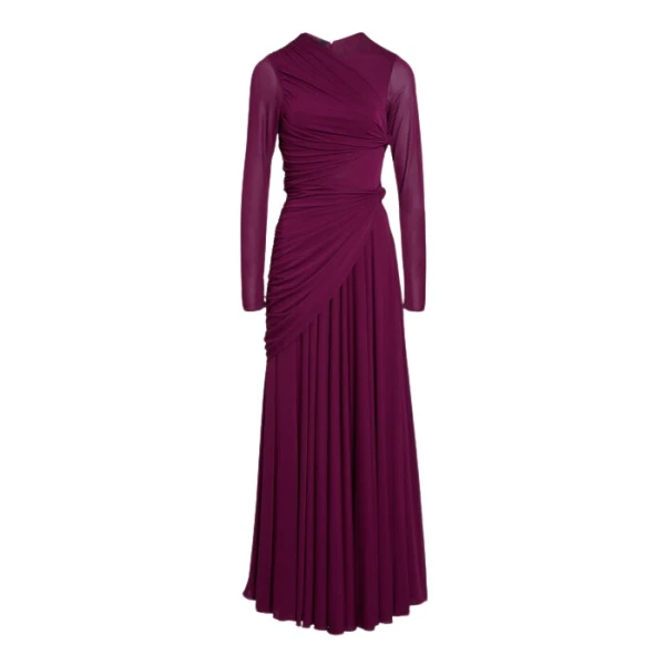 Giambattista Valli Purple Draped Maxi Dress - Giambattista Valli Dresses - Romantic Couture - Shop at Luxury Shoes 