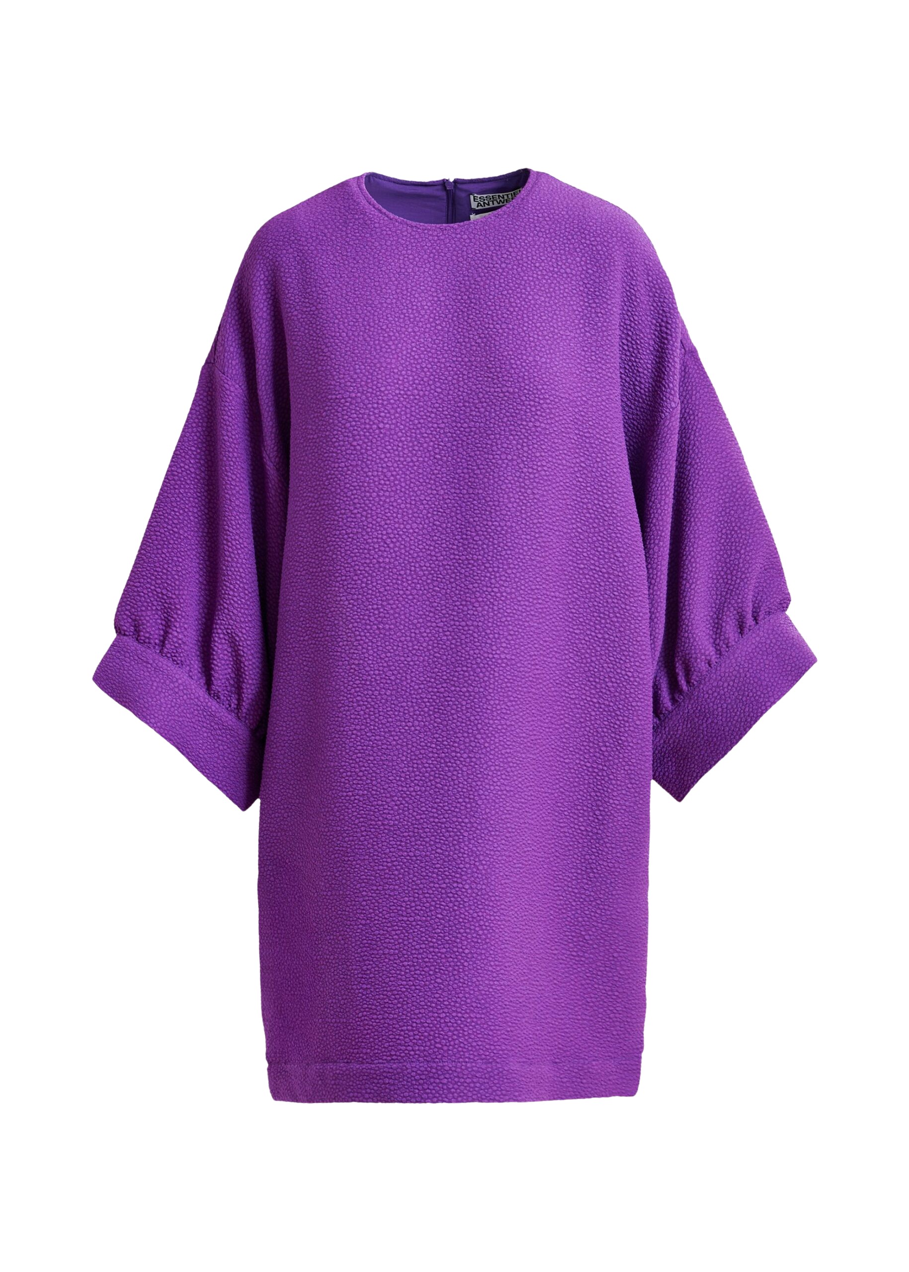 Essentiel Antwerp Purple mini dress with wide sleeves