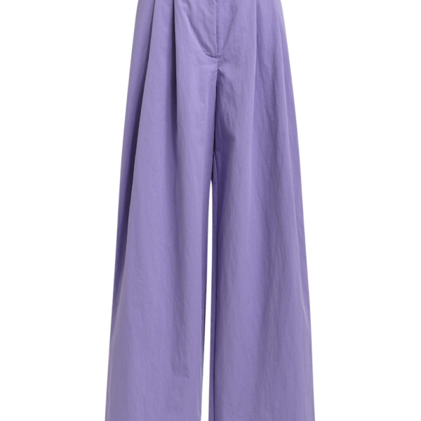 Essentiel Antwerp Purple pleated wide-leg pants