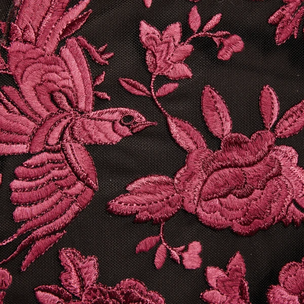 Giambattista Valli Raspberry Chimera Shawl Long Dress - Giambattista Valli Dresses - Romantic Couture - Shop at Luxury Shoes 