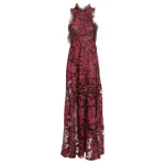 Giambattista Valli Raspberry Chimera Shawl Long Dress - Giambattista Valli Dresses - Romantic Couture - Shop at Luxury Shoes 