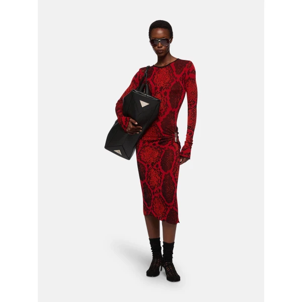 The Attico Red Midi Dress - The Attico Dresses - Designed by Gilda Ambrosio & Giorgia Tordini - Shop at Luxury Shoes 