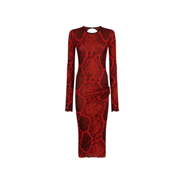 The Attico Red Midi Dress - The Attico Dresses - Designed by Gilda Ambrosio & Giorgia Tordini - Shop at Luxury Shoes 