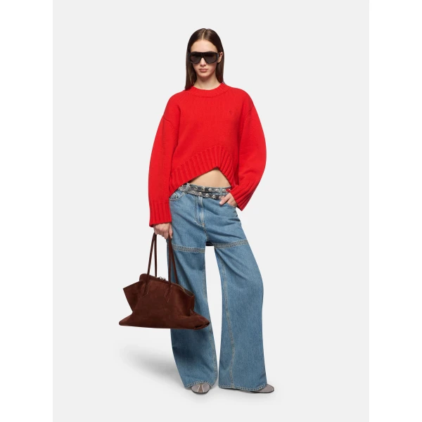 The Attico Red Sweater - The Attico Knitwear - Designed by Gilda Ambrosio & Giorgia Tordini - Shop at Luxury Shoes 
