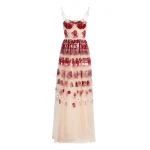 Giambattista Valli Ruby Pansies Embroidered Tulle Dress - Giambattista Valli Dresses - Romantic Couture - Shop at Luxury Shoes 