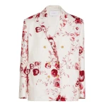 Giambattista Valli Ruby Pansies Ivory Jacket - Giambattista Valli Jackets - Romantic Couture - Shop at Luxury Shoes 