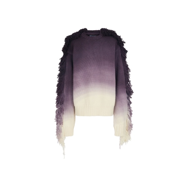 The Attico "Rundie" Purple Multishades Sweater - The Attico Knitwear - Designed by Gilda Ambrosio & Giorgia Tordini - Shop at Luxury Shoes 