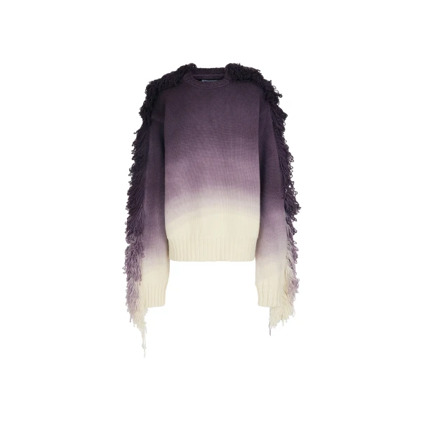 The Attico "Rundie" Purple Multishades Sweater - The Attico Knitwear - Designed by Gilda Ambrosio & Giorgia Tordini - Shop at Luxury Shoes 