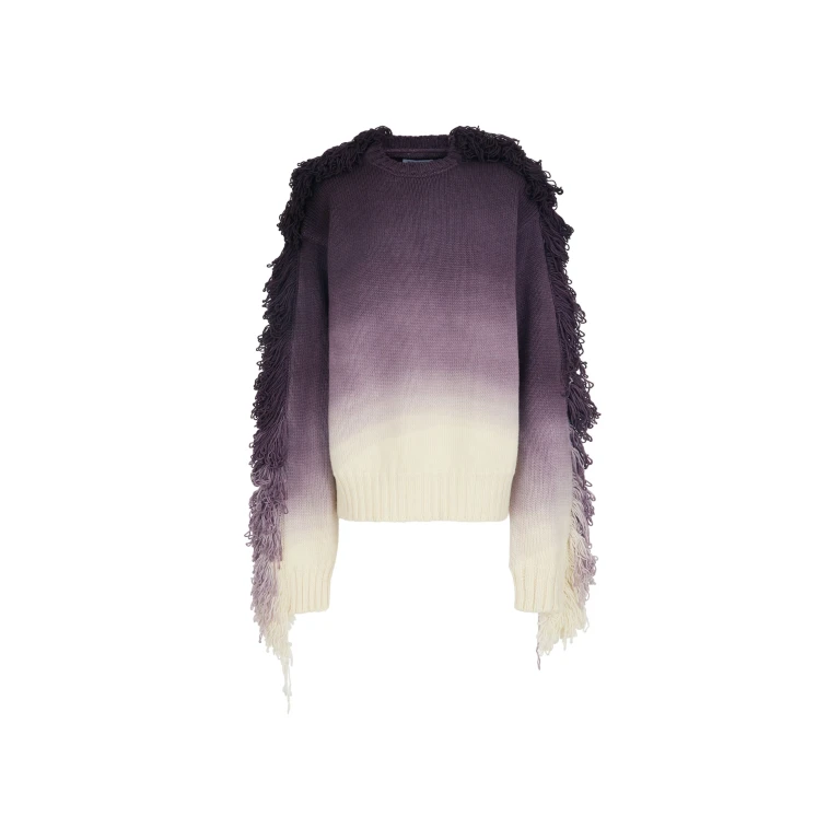 The Attico "Rundie" Purple Multishades Sweater - The Attico Knitwear - Designed by Gilda Ambrosio & Giorgia Tordini - Shop at Luxury Shoes 