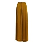 Essentiel Antwerp Rust wide-leg satin pants - Essentiel Antwerp Pants - Colorful Belgian Design - Shop at Luxury Shoes 