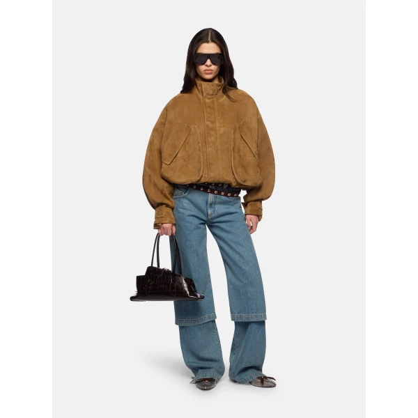 The Attico Sand Bomber - The Attico Jackets - Designed by Gilda Ambrosio & Giorgia Tordini - Shop at Luxury Shoes 