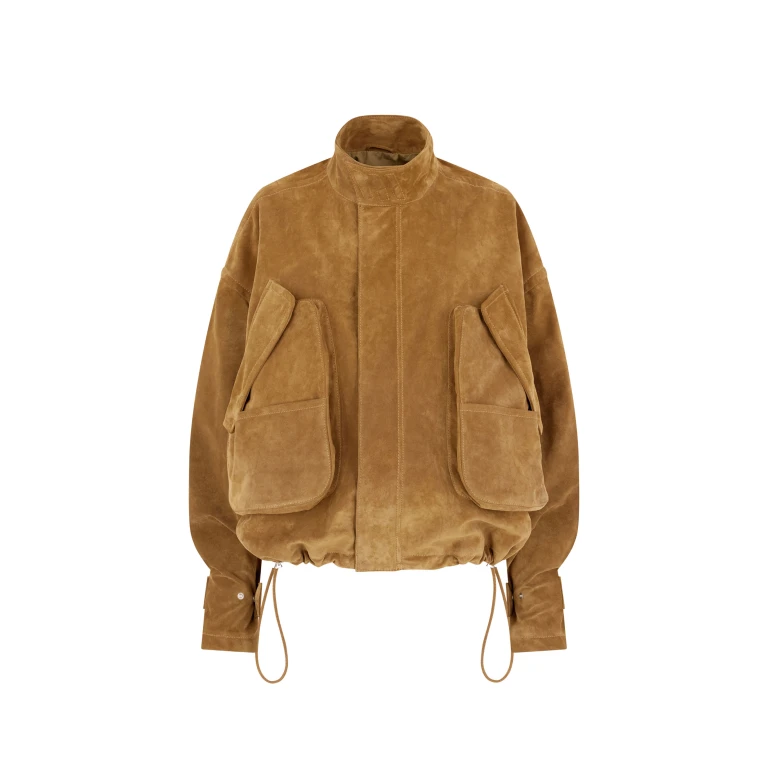 The Attico Sand Bomber - The Attico Jackets - Designed by Gilda Ambrosio & Giorgia Tordini - Shop at Luxury Shoes 