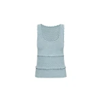 Oscar de la Renta Scallop Trim Tank - Oscar de la Renta Tops - American Couture - Shop at Luxury Shoes 