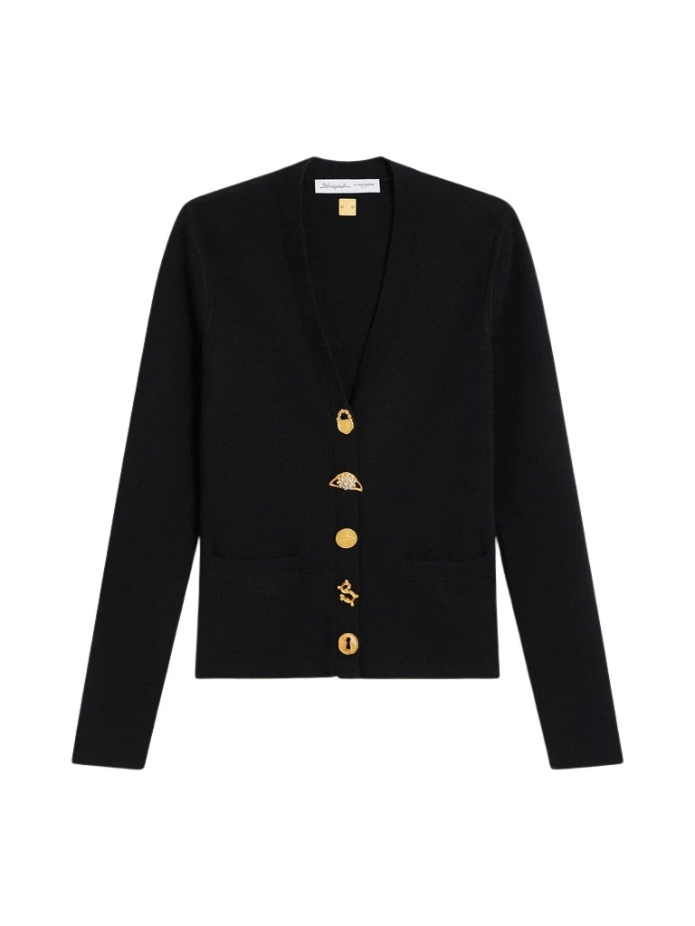 Schiaparelli-Anatomy-Wool-Cardigan-337974_nobg Schiaparelli Anatomy Wool Cardigan Knitwear in Schiaparelli Authentic Luxury Fashion at Luxury Shoes