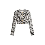 Schiaparelli Animal Print Collarless Short Jacket Jackets in Schiaparelli Authentic Luxury Fashion at Luxury Shoes 