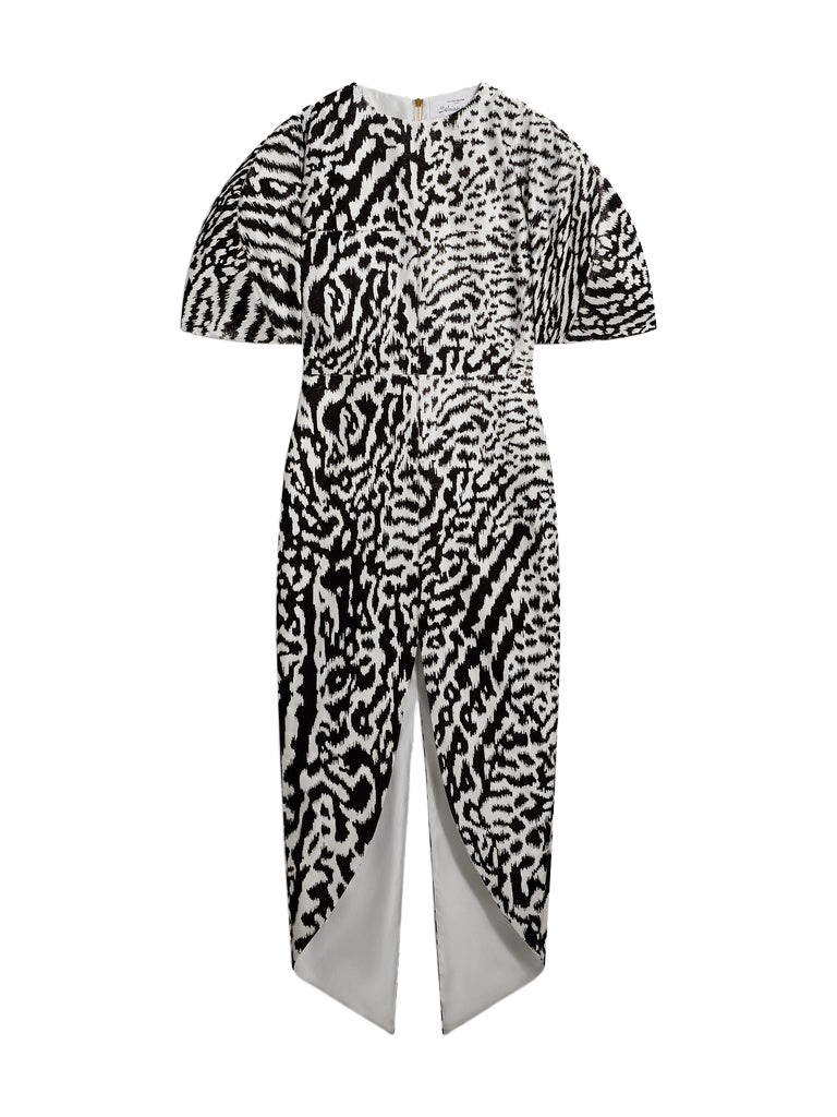 Schiaparelli Animal Print Midi Dress Dresses in Schiaparelli Authentic Luxury Fashion at Luxury Shoes 