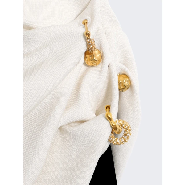 Schiaparelli Assymmetrical Piercings Dress Dresses in Schiaparelli Authentic Luxury Fashion at Luxury Shoes 