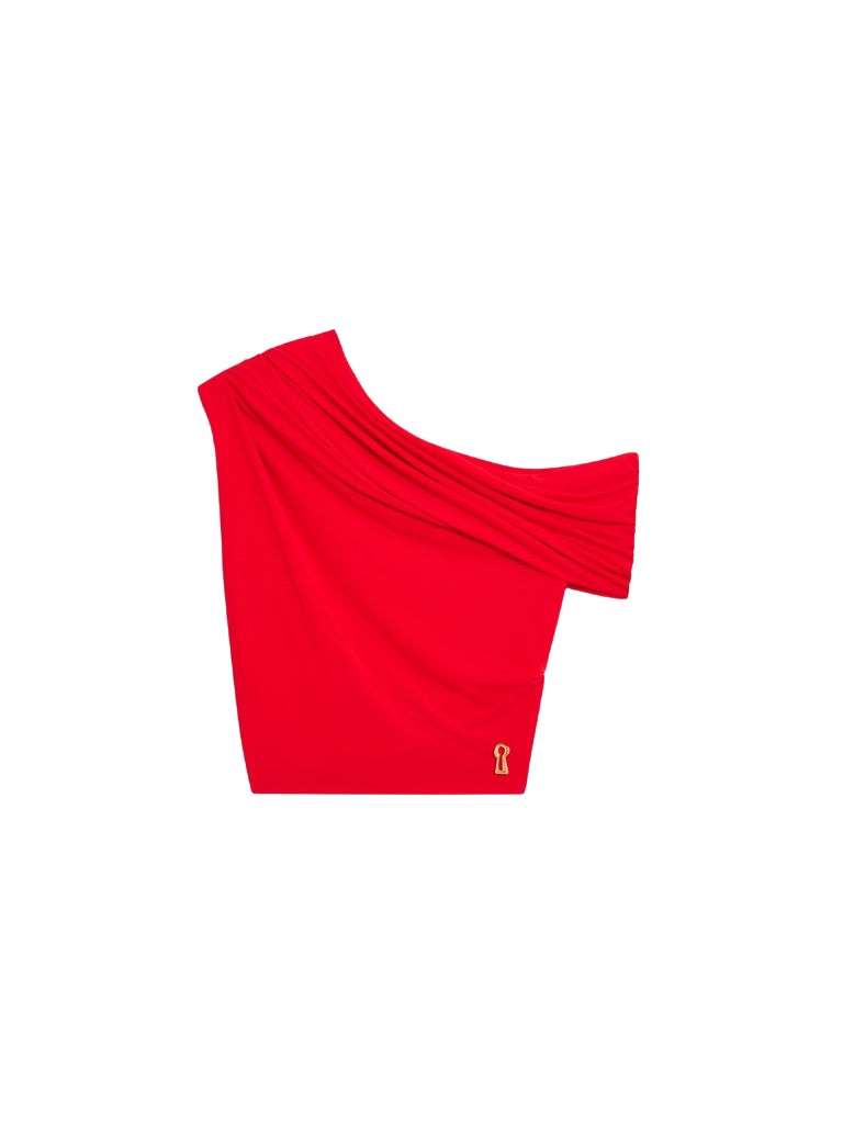 Schiaparelli Asymmetrical Draped Top Tops in Schiaparelli Authentic Luxury Fashion at Luxury Shoes 