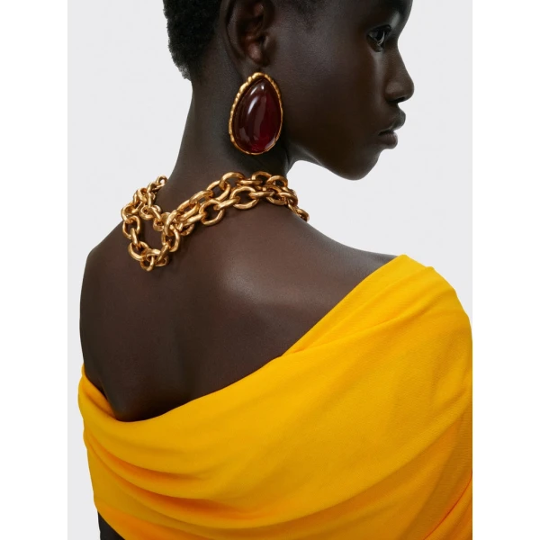Schiaparelli Asymmetrical Draped Top Tops in Schiaparelli Authentic Luxury Fashion at Luxury Shoes 